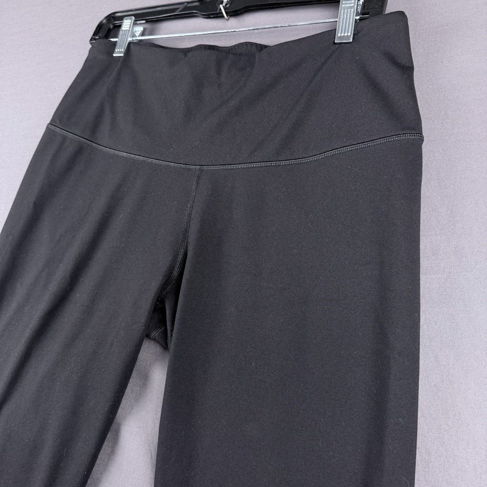Victoria's Secret Knockout Crop Leggings Black High Rise Stretch Women's L